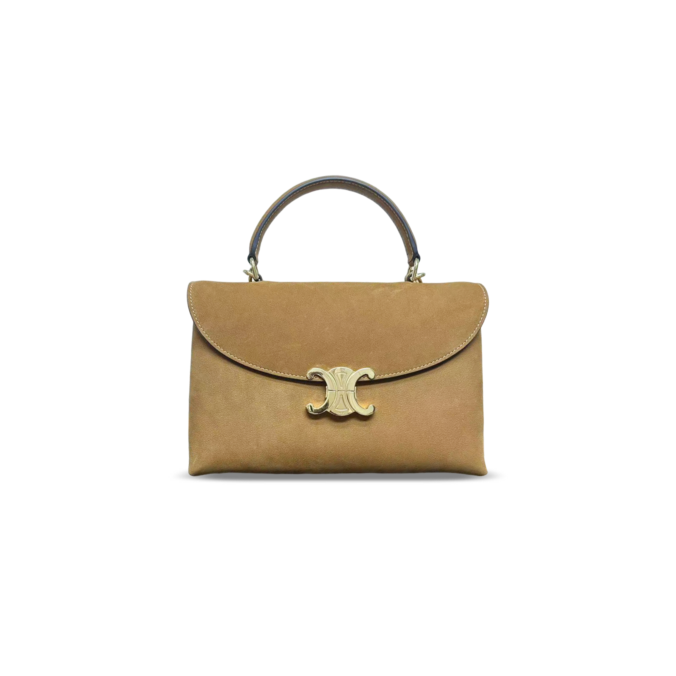 CELINE MEDIUM NINO BAG IN SUEDE CALFSKIN 117523 (25*17.5*10cm)